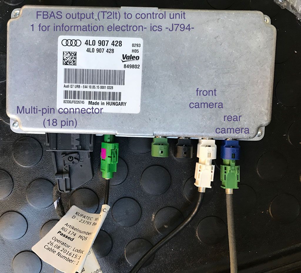 Overhead view camera retrofit wiring and installation help needed