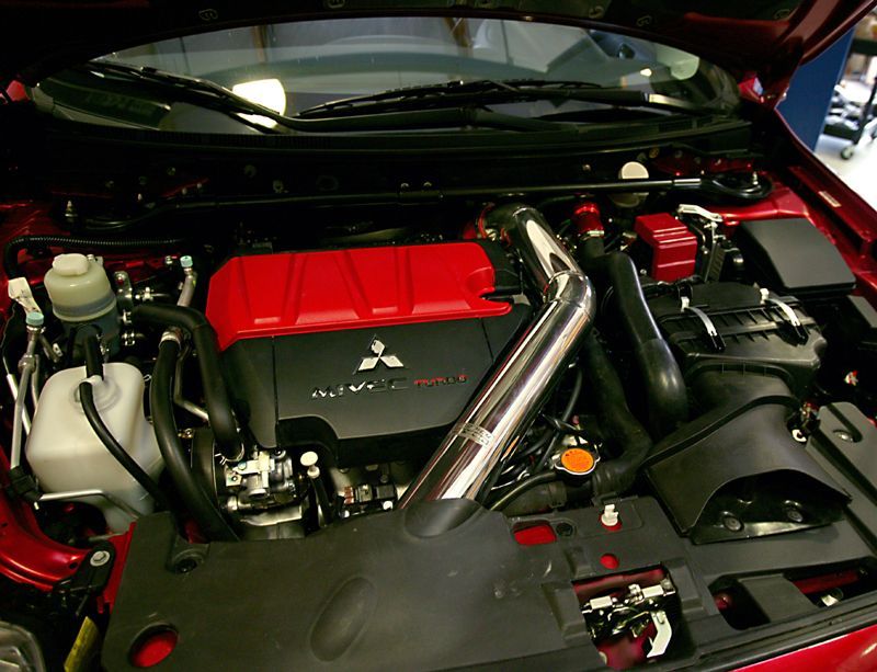 Red Evo X Intercooler Pipes