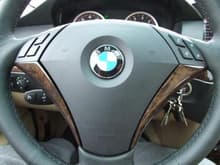 Wood Grain inserts to the steering wheel. Small mod but make