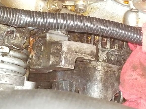 Alternator moved to right hand side.