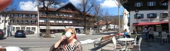 Here in Oberammergau, for a litght lunch and the best cappuccino we had the whole trip, including Italy. Continuing on to Munich, ( after the obligatory shopping), for our last two days in Germany, at least for this trip. NOTE: Wife wanted this pic instead of what was there originally. So this belongs between #6 &amp; #7 so call it 7 1/2.