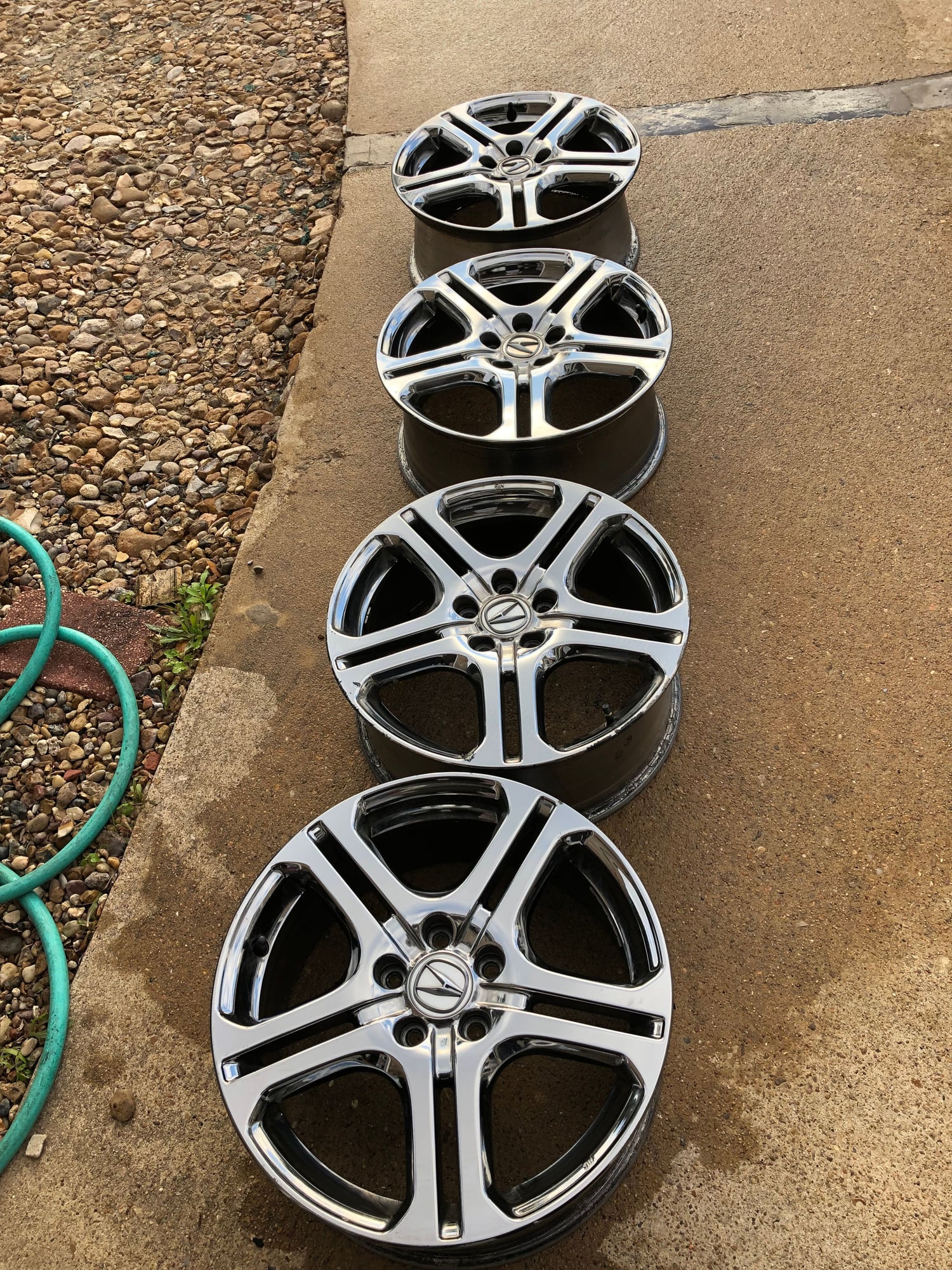 Wheels and Tires/Axles - SOLD: Acura TSX OEM ASPEC Chrome Wheels - Used - 2004 to 2008 Acura TSX - Houston, TX 77043, United States