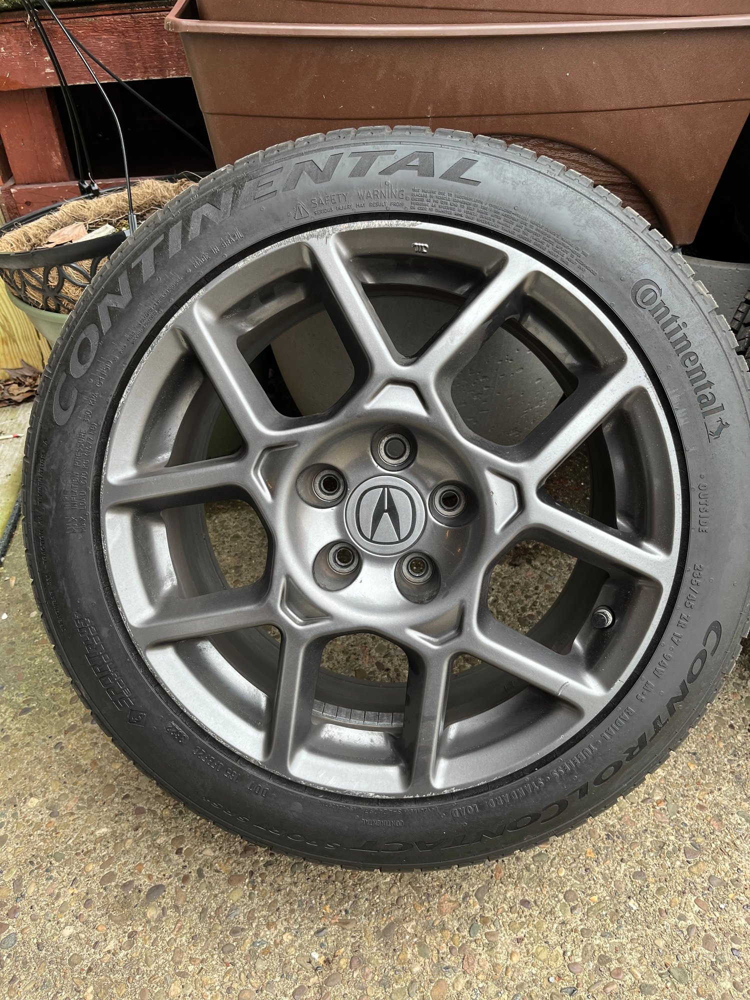 Wheels and Tires/Axles - 07-08 TL Type-S OEM Waffle Wheels Enkei 42700-SEP-A61 - Used - All Years  All Models - Charleroi, PA 15022, United States