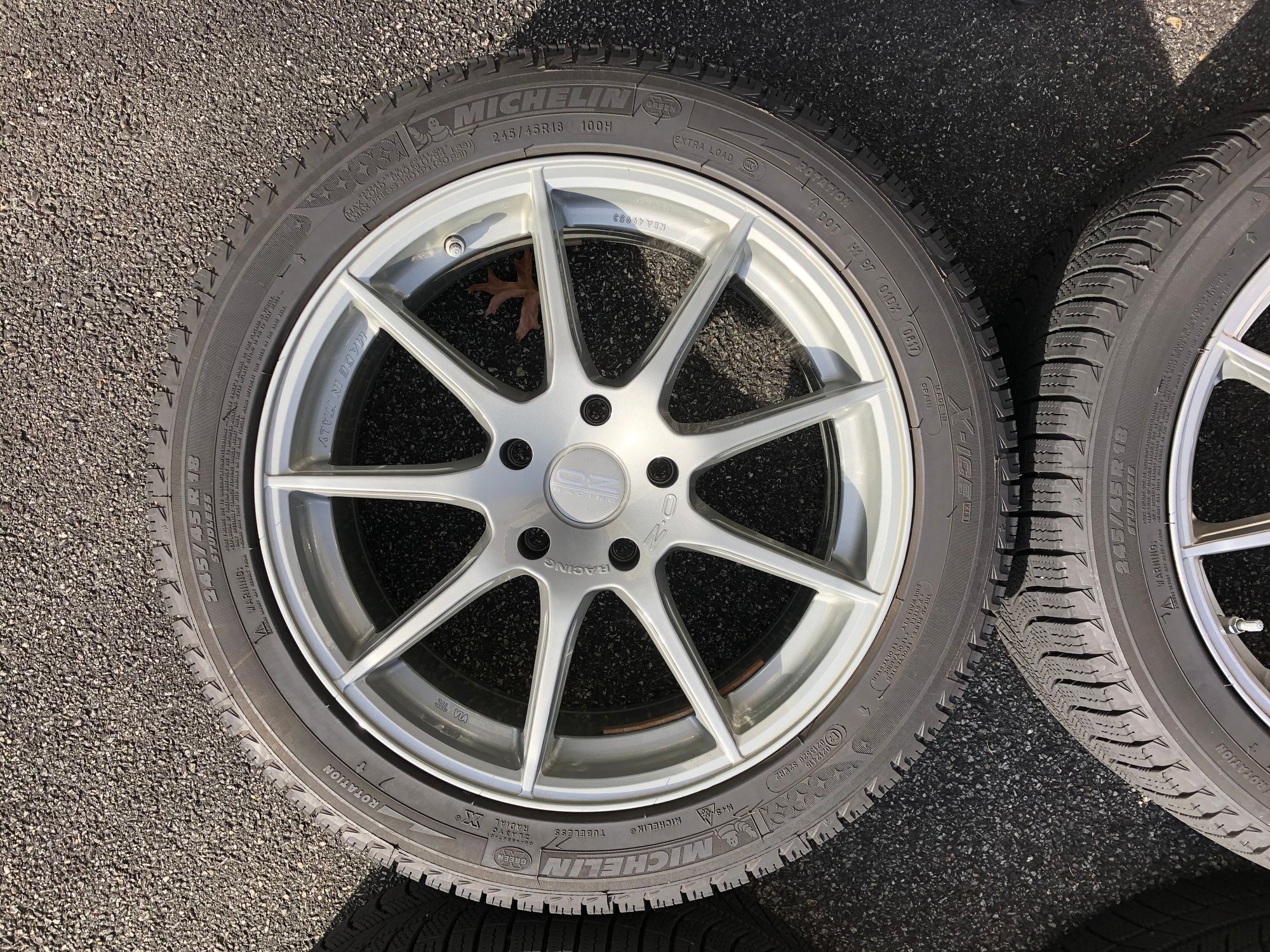 Wheels and Tires/Axles - SOLD: 2G RL 5X120 Winter Wheel Tire package.  OZ Racing Wheels  - Michelin X-Ice - Used - 2005 to 2012 Acura RLX - Cedar Knolls, NJ 07927, United States