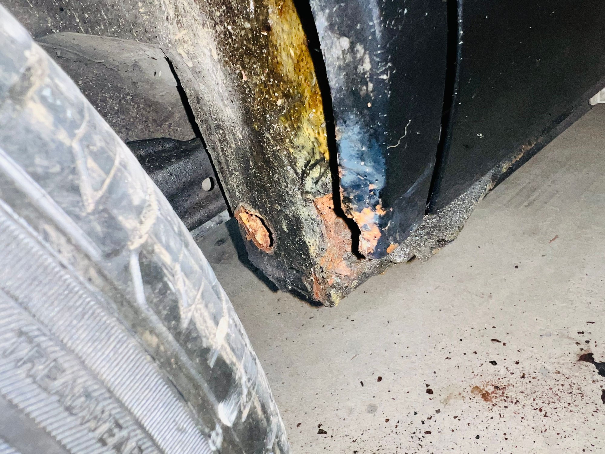 Check behind the plug. Rust hides behind there.