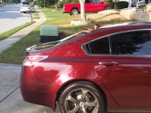 Painted VRS Wing Roof Spoiler for ACURA TL 4th generation Sedan 2009 2013