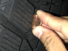 Tire depth on the center channels