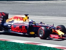 Someone said (F-C?) he liked the color of the RBR. It is very nice in person, probably best paint job on the grid now. Renault's is honey mustard yellow and Haas' is for a simpleton.