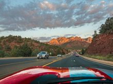 Sunset Cruise in Sedona after picking up the car