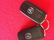 Two OEM Acura key fobs.  Key fob #2 never used.