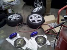 Installing RL BBK and 3GTL wheels.