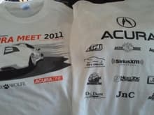 Official Shirts for  the 4th Annual National Acurazine Meet, Kansas City, MO.  June 2011.