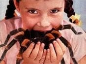 girl eating spider av