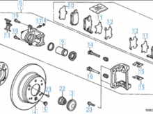 2002 Acura TL rear brakes