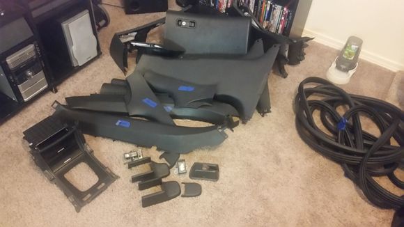 "new" interior pieces. Like I said I hate tan. Got from breezytl here on the forums.  Nice graphite black carpet to go with it. Will update when all installed.