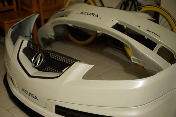 Got everything switched to the freshly painted type s bumper