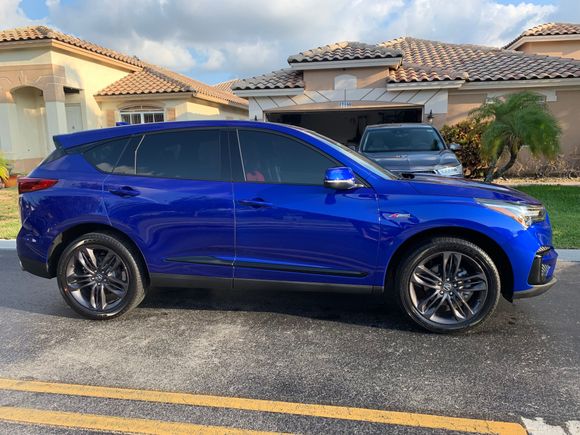 Freshly washed and tinted front windows.