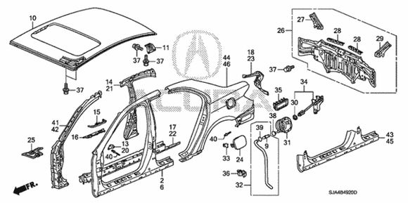 Filler cap adapter part number 31