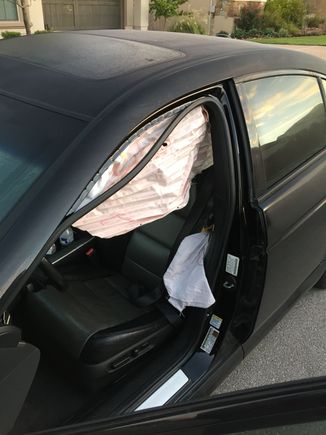 Driver curtain airbags