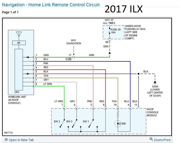 Overhead Homelink Wiring AcuraZine Acura Enthusiast Community