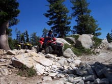One of the rocky trails that we rode on trip to squaw ridge.                                                                                                                                            