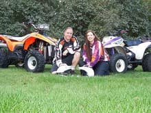 me and my wife and our quads                                                                                                                                                                            