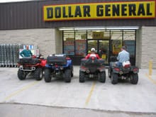 This is how every town should be.  We could ride on public roads right up to the Dollar General during our visit to Harlan, KY.                                                                         