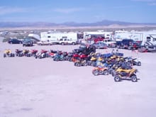 The clan of bikes at DS Days 06'This is all the bikes in our camp minus a few that left early.                                                                                                          