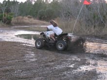 Katie bug on her 08 trx250ex

What she does best