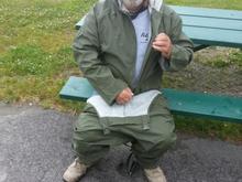 bob (my father in law) stripping at moxie lake :/