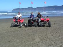 Cindy, Katie and I on the beach at Sandlake, August 2004. So much fun!