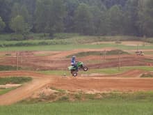 At the motocross track,barely jumping this 80 footer.                                                                                                                                                   