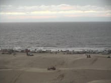 this is what pismo looks like when it is not crowded.  this goes on for like 5 miles                                                                                                                    