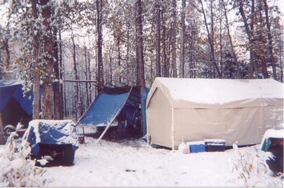 After a suprise snow storm during hunting season. 9-2004.