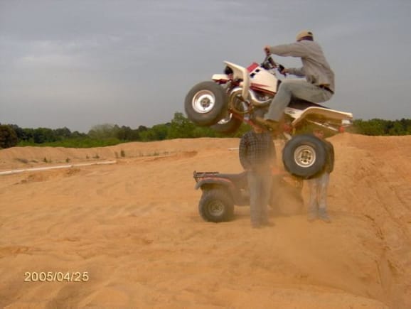 a buddy of mine catchin some good air on the 05 banshee