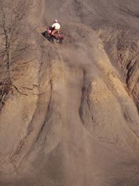 P650 at Bluff Creek OHV Park, IA.  This big hill is good entertainment.  Especially watching the dirtbikes.                                                                                             