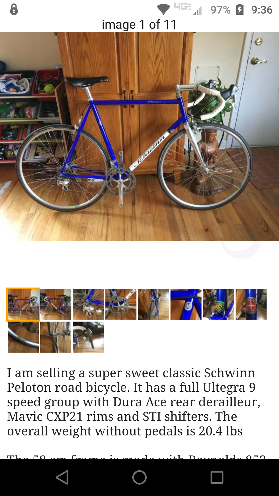 schwinn peloton road bike