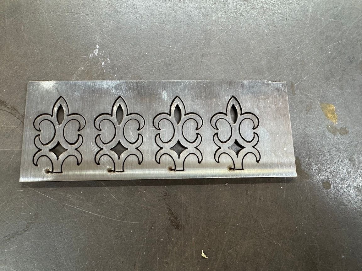 the design cut out of stainless