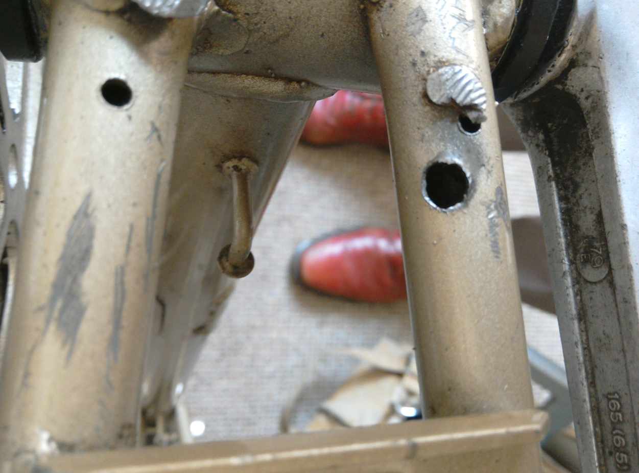 Hole in steel frame Bike Forums