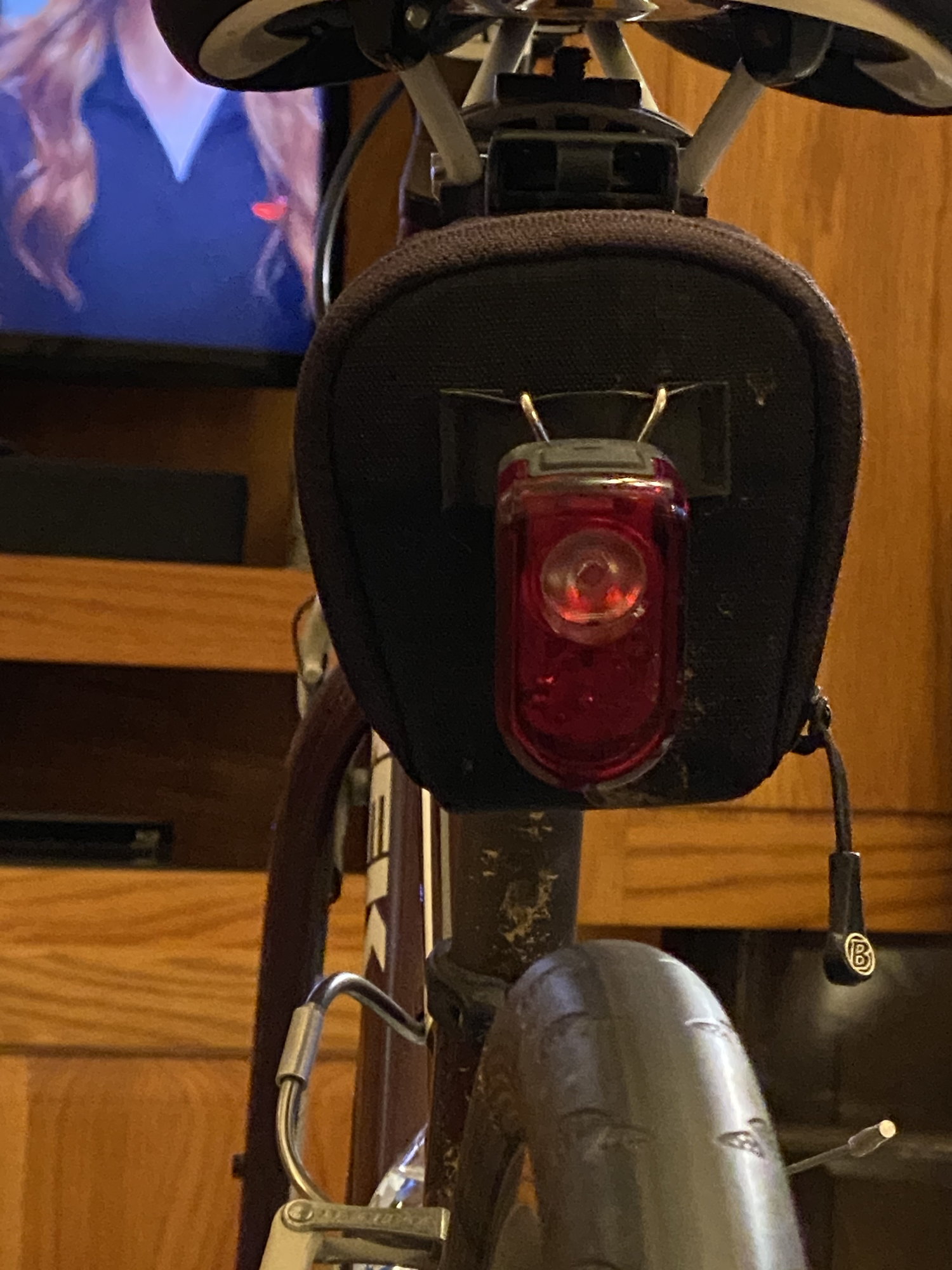 under saddle bike light