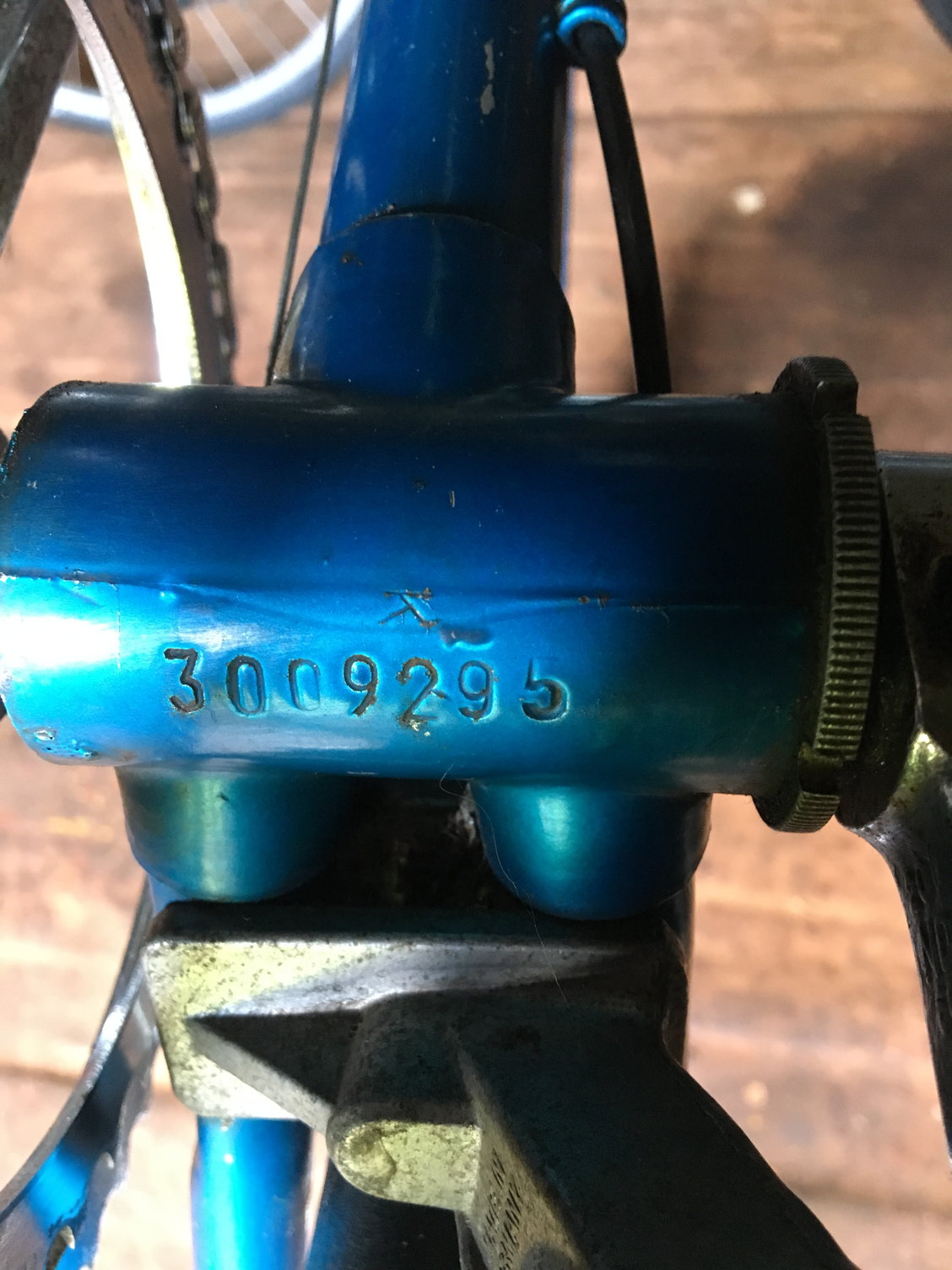 Bicycle serial number identification