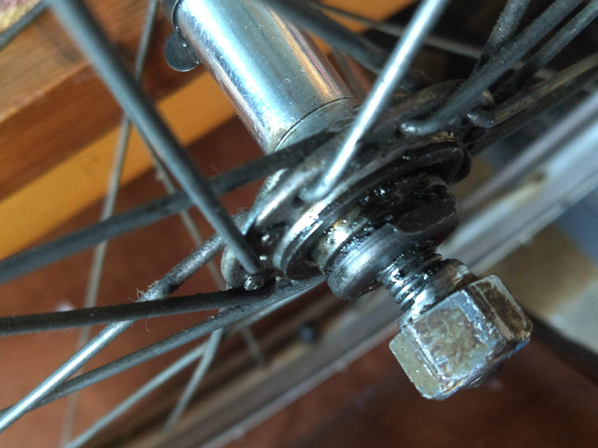 bicycle front wheel nuts