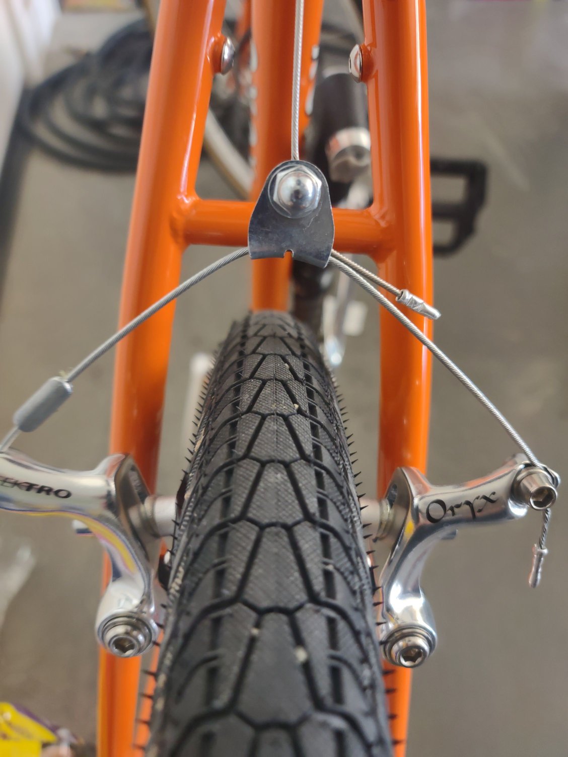 adjusting rear bike brakes