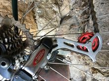 I have a 34T sprocket to reduce unwanted speed 