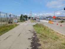Gilman construction on the bay trail heading back.
