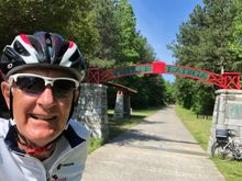 The GA/AL State line along with the end of the Silver Comet Trail and the start of the Chief Ladiga Trail