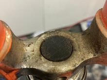 Wood insert in the steerer tube...