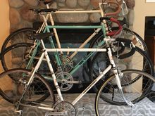 The vintage bikes are mostly ready for better weather