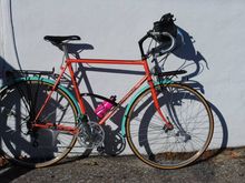 This is mid rework hence the lack of bar tape. It has different fenders and racks today.  