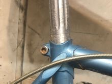 Seat post is serviceable but scuffed badly.